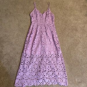 Lavender floral lace dress from ASTR THE LABEL